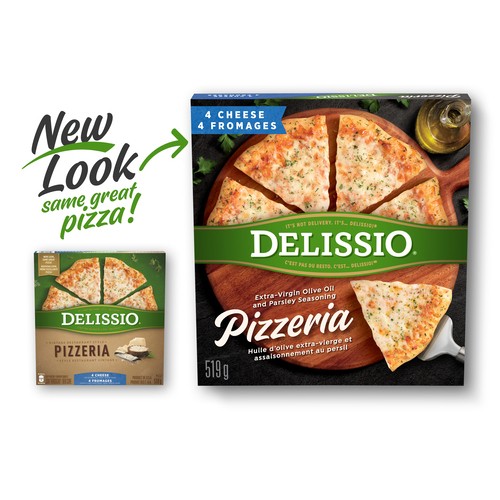 Delissio Frozen Pizza Pizzeria 4 Cheese 12-Inch 519 g