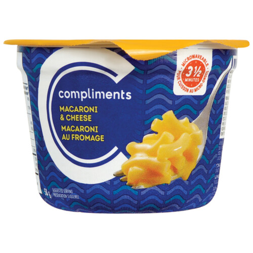 Compliments Macaroni & Cheese Regular Bowl 58 g