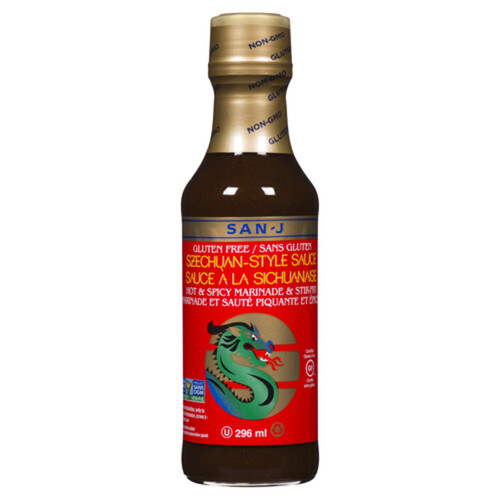 San J Gluten-Free Hot & Spicy Sauce Szechuan Style 296 ml