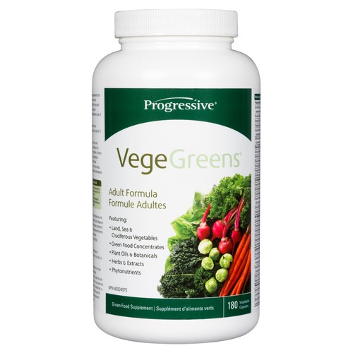 Progressive VegeGreens Capsules 180 Veggie Capsules