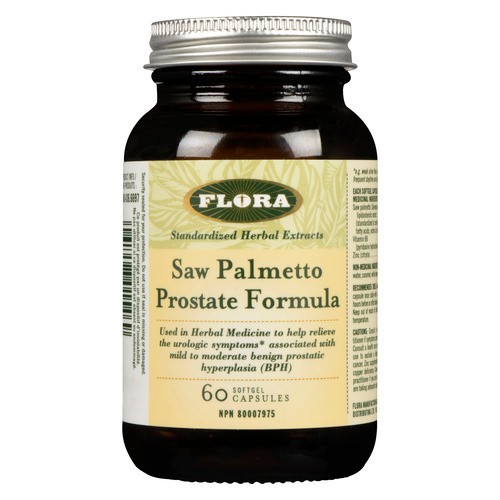 Flora Saw Palmetto Prostate Formula Softgel Capsules 60 Count