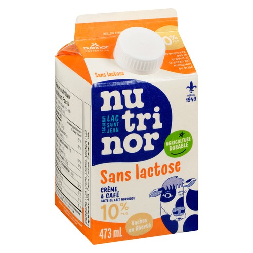 Nutrinor Lactose Free 10% Coffee Cream 473 ml