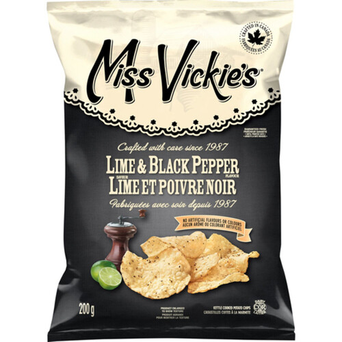 Miss Vickie's Kettle Cooked Lime & Black Pepper 200 g
