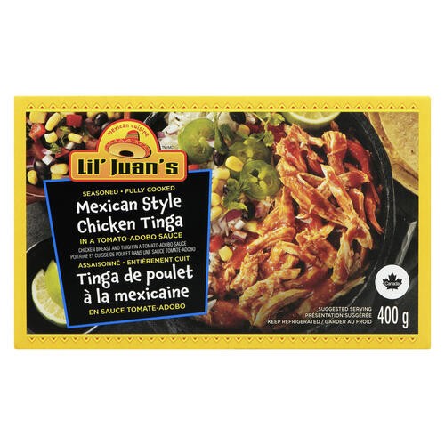 Lil' Juan's Mexican Style Chicken Tinga In Tomato-Adobo Sauce 400 g