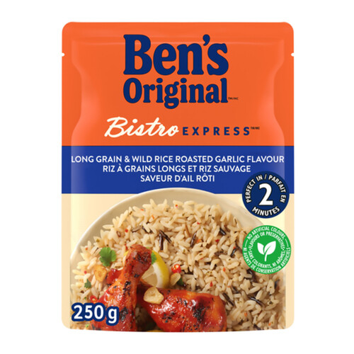 Ben's Original Bistro Express Rice Garlic Long Grain & Wild 250 g