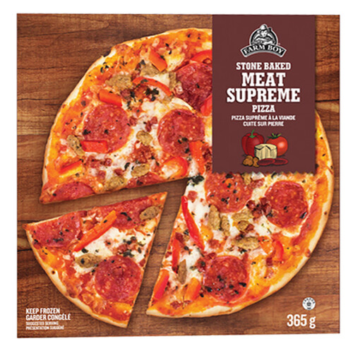 Farm Boy Frozen Pizza Stone Baked Meat Supreme 365 g