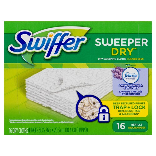 Swiffer Lavender Vanilla Dry Sweeping Cloths 16 Refills 