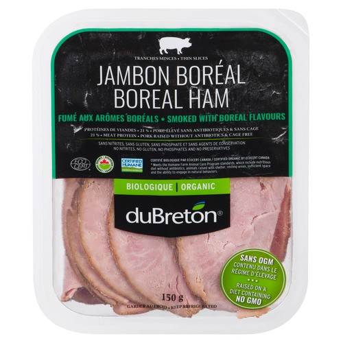 DuBreton Organic Smoked Boreal Ham 150 g