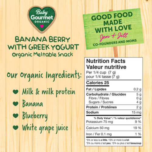 Baby Gourmet Organic Baby Food Banana Berry With Greek Yogurt 23 g
