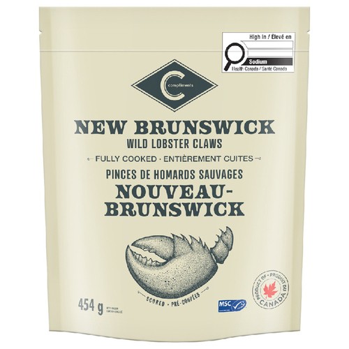 Compliments Frozen Wild Lobster Claws New Brunswick 454 g