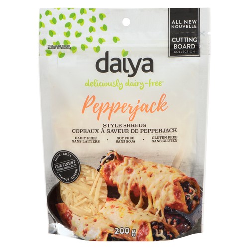 Daiya Gluten-Free Dairy-Free Cutting Board Spicy Monterey Jack Style Shreds 200 g