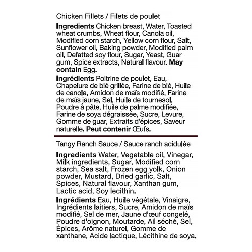 Janes Frozen Breast Fillets With Sauce Breaded Chicken 720 g