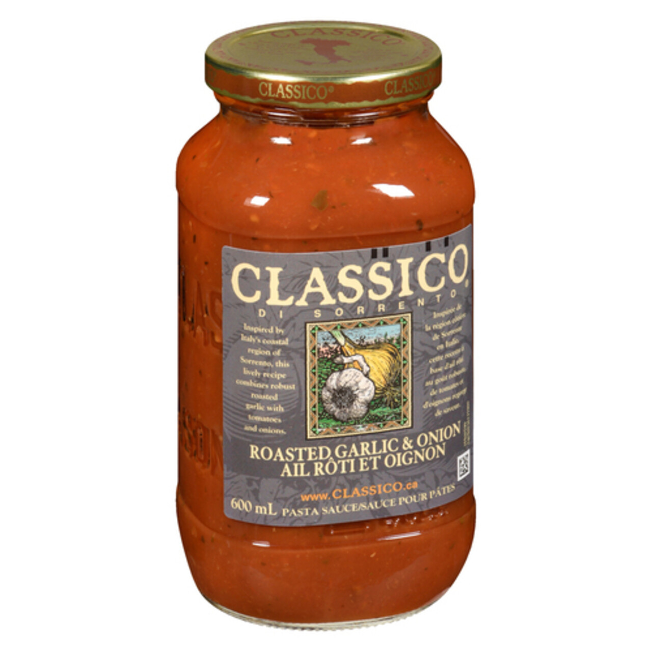 Classico Di Sorrento Pasta Sauce Roasted Garlic & Onion 600 ml Voilà