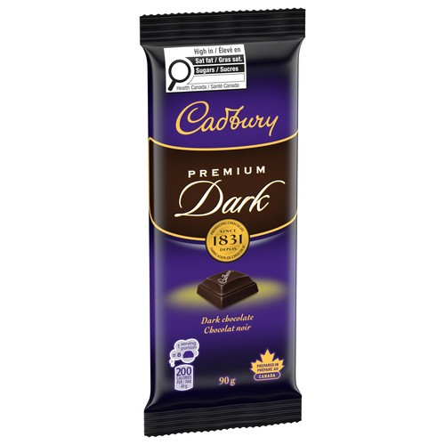 Cadbury Premium Bar Dark Chocolate 90 g