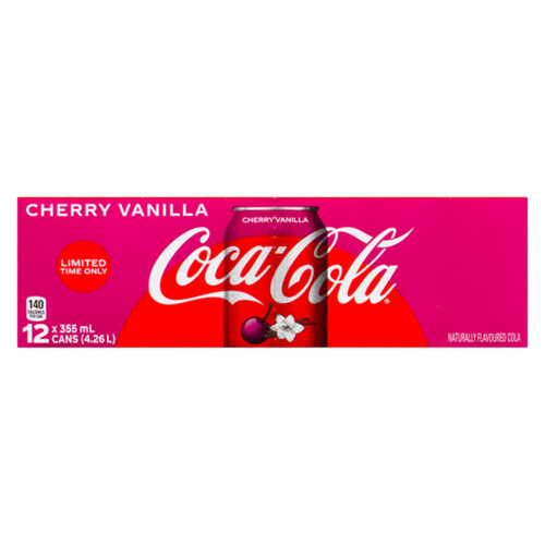 Coca-Cola Soft Drink Cherry Vanilla 12 x 355 ml (cans) - Voilà
