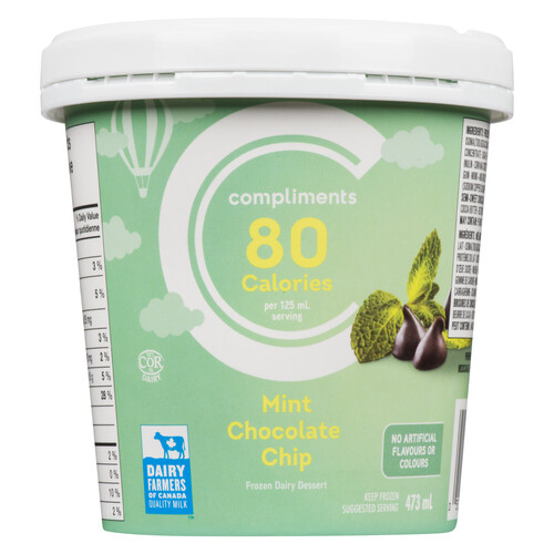 Compliments  Frozen Dairy Dessert Mint Chocolate Chip 473 ml