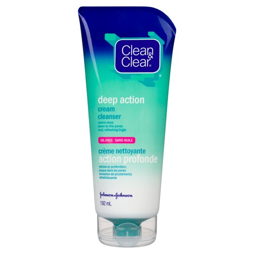 Clean & Clear Cream Cleanser Deep Action 192 ml