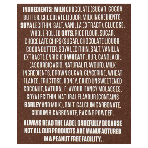 Leclerc Nut Free Granola Bar Made with Real Chocholcte Cookie