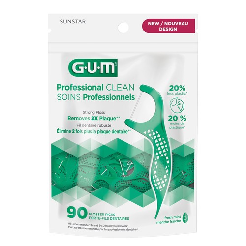 GUM Professional Clean Flossers 90 Count