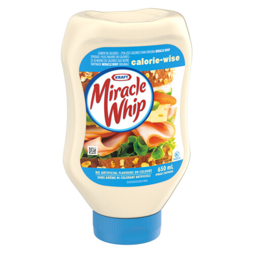 Miracle Whip Calorie Wise Spread Easy Squeeze 650 ml