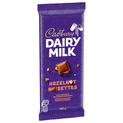 Cadbury Dairy Milk Chocolate Bar Hazelnut 180 g