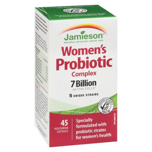 Jamieson Women's Probiotic Complex Vegetarian Capsules 45 Count