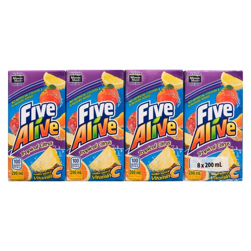 Minute Maid Five Alive Juice Tropical Citrus 8 x 200 ml