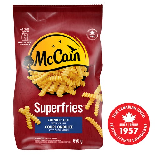 McCain Frozen Superfries Crinkle Cut 650 g