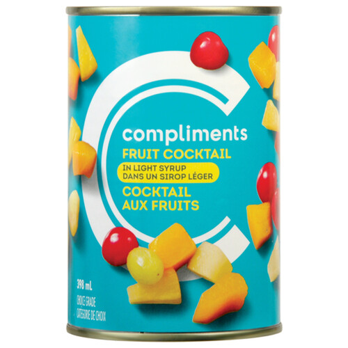 Compliments Canned Fruit Cocktail In Light Syrup 398 ml