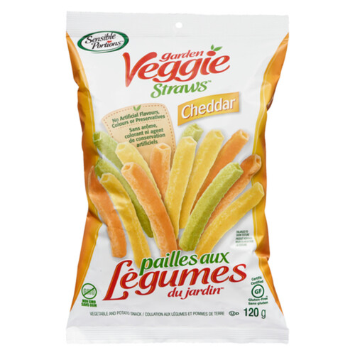 Sensible Portions Garden Veggie Straws Cheddar 120 g