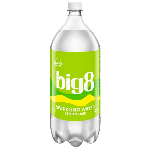 Big 8 Sparkling Water Lemon 2 L (bottle)