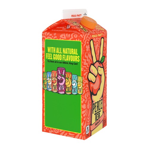 Peace Tea Iced Tea Peach Party 1.75 L (can)