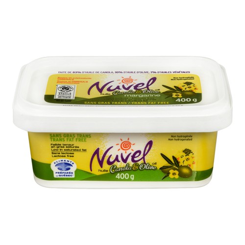 Nuvel Non Hydrogenated Margarine Canola & Olive Oil 400 g