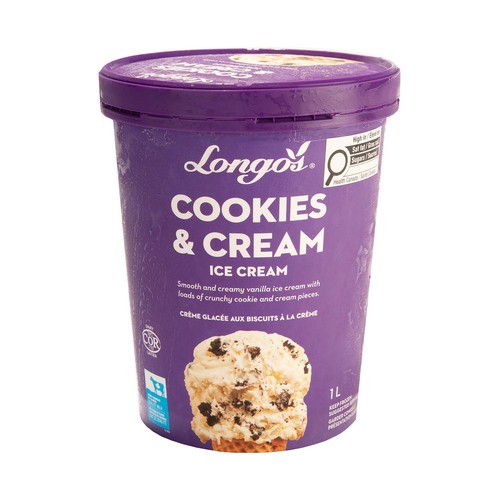 Longo's Ice Cream Cookies & Cream 1 L