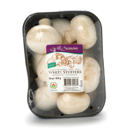 Organic White Stuffers Mushrooms 454 g