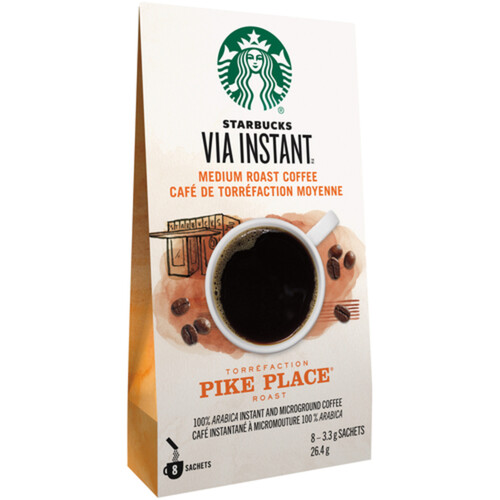 Starbucks Instant Coffee Pike Place Medium Roast 8 Sachets Voilà