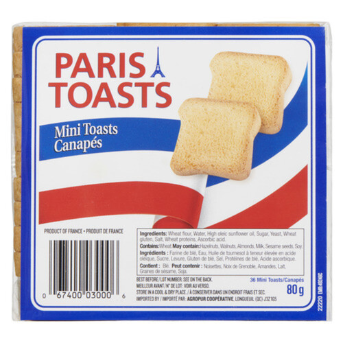 Paris Toasts Mini Toasts 80 g