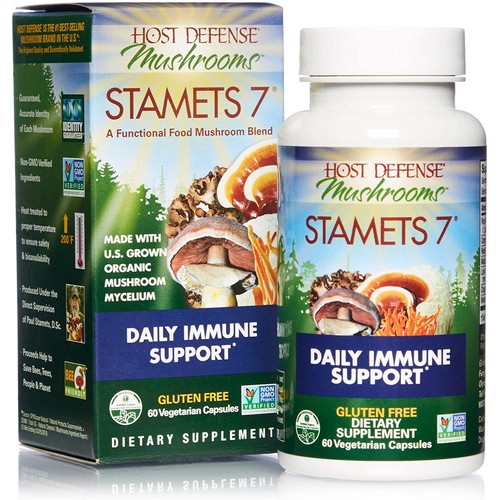 Host Defense Stamets7 Daily Immune Supplement 60 EA