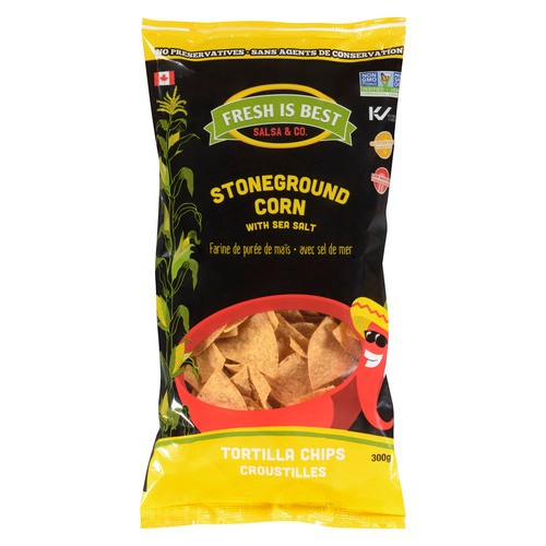 Fresh Is Best Tortilla Chips Stoneground Corn With Sea Salt 300 g