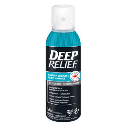 Deep Relief Ice Cold Spray Maximum Strength 150 ml