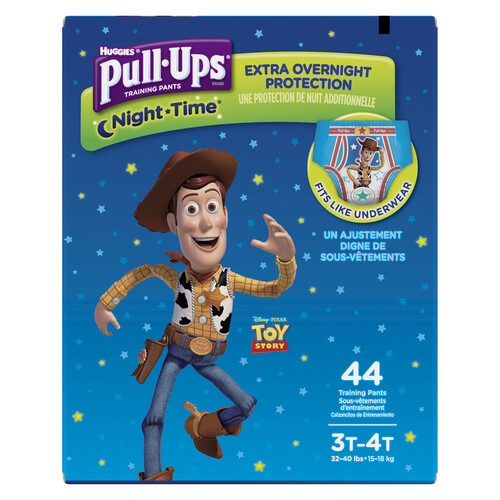 Pull-Ups Night-Time Potty Training Pants for Boys, 3T-4T (32-40 lb