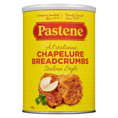 Pastene Bread Crumbs Italian Romano Cheese Herbs & Spice 425 g