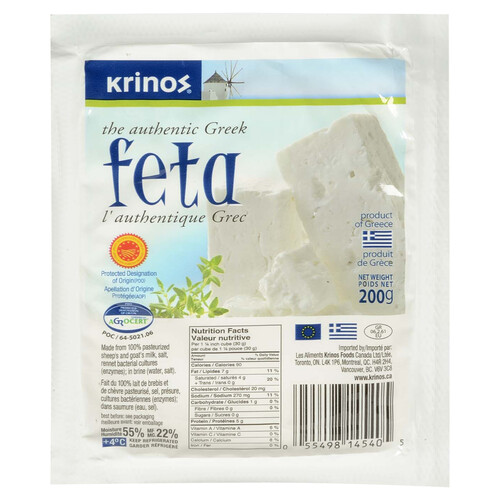 Krinos Greek Feta Cheese 200 g