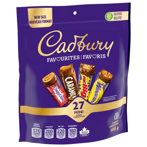 Cadbury Favourites Chocolate Bars 27 Count 300 g