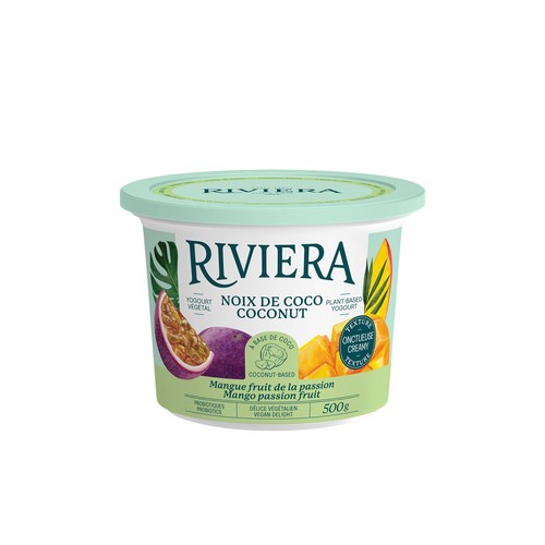 Riviera Plant Based Coconut Yogurt Mango Passion Fruit 500 g