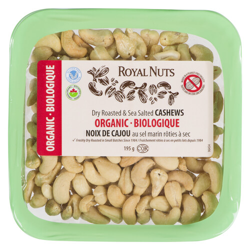 Royal Nuts Organic Salted Cashew 195 g