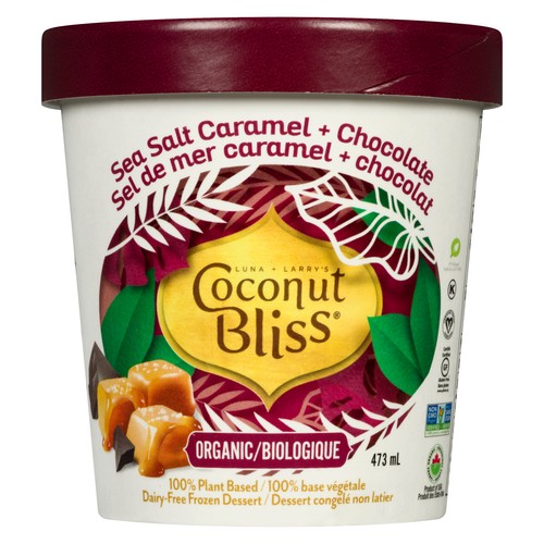 Coconut Bliss Frozen Dessert Sea Salt Caramel Chocolate 473 ml