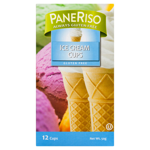 Pane Riso Gluten-Free Ice Cream Cups 12 Pack 50 g