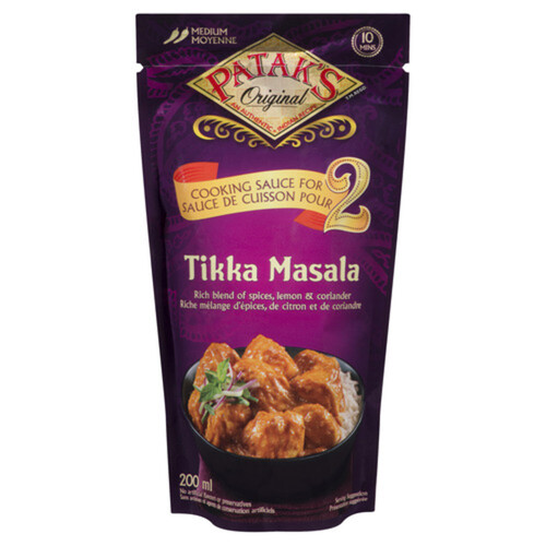 Patak's Cooking Sauce For 2 Tikka Masala 200 ml