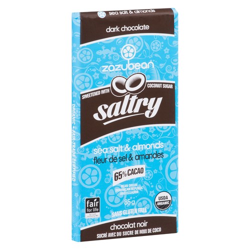 Zazubean Salty Bar Sea Salt & Almonds 85 g